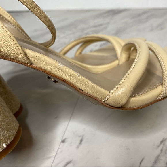 Sam Edelman Kia Yellow Block Heel Sandal 9M - Picture 10 of 15